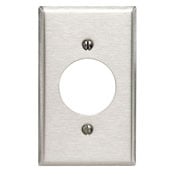 84028 Standard Size Traditional Wall Plate, 1 Gangs, 2-3/4 in W x 4-1/2 in H, 430 Stainless Steel