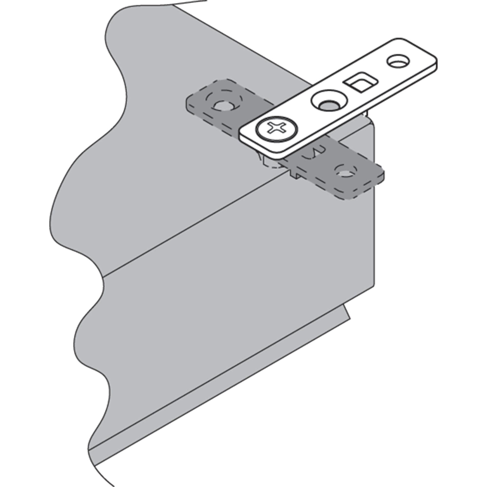 LMFKSS InLine A54Y Mounting Bracket Kit, Stainless Steel