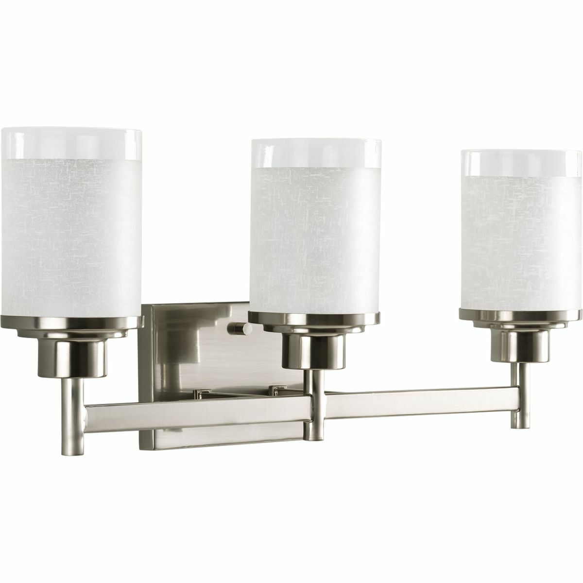 P2978-09 Alexa Bath and Vanity Light, (3) A19 Lamp, 120 V AC, Nickel Plated Housing