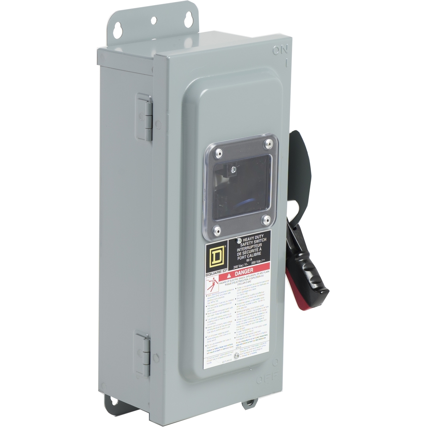 CH222NAWK, 250 VAC,240 VDC, 60 A, 3 hp, 2 poles
