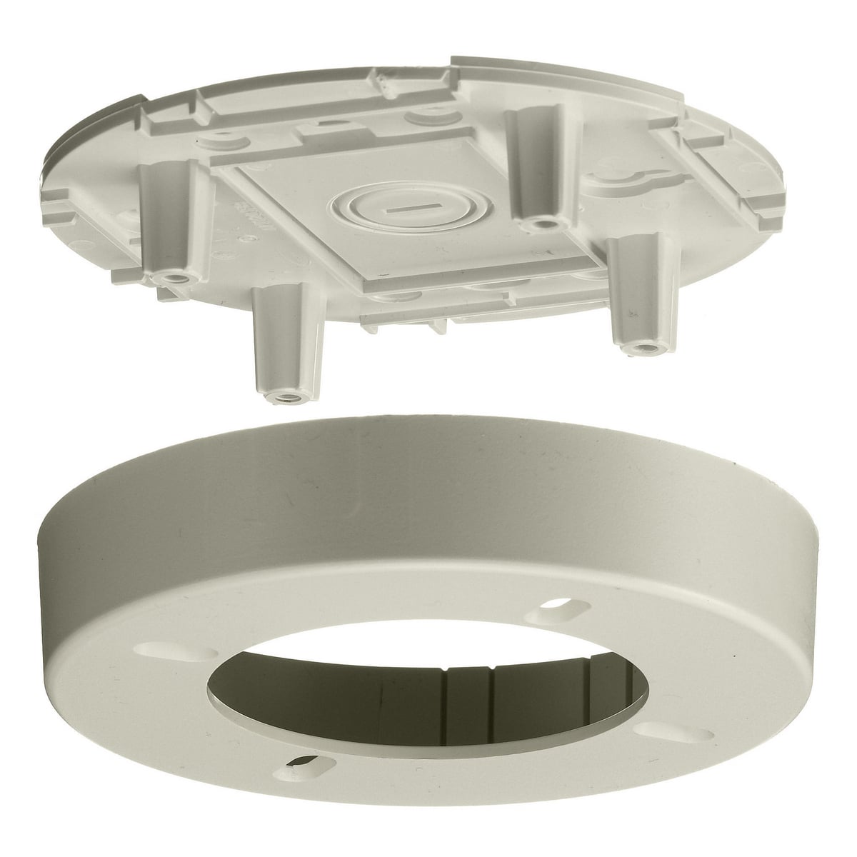 PW1LFB Extruded Non-Metallic Round Standard Lighting Fixture Box, 1.04 in L x 5.31 in W, Office White