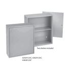 Locking Utility Cabinets with Shelves, Type 1, 24.00x24.00x12.00, Gray, Steel