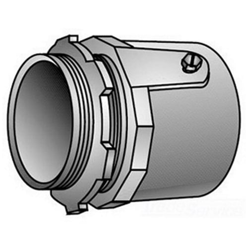 28-050 Type 28 Rigid Connector, 1/2 in Trade, For Use With Threadless IMC/Rigid Conduit, Malleable Iron, Zinc Plated