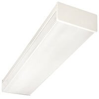 10374EB Non-Dimmable Standard Wraparound Fixture, (4) T8 Lamp, 120 V AC, Powder Coated Housing