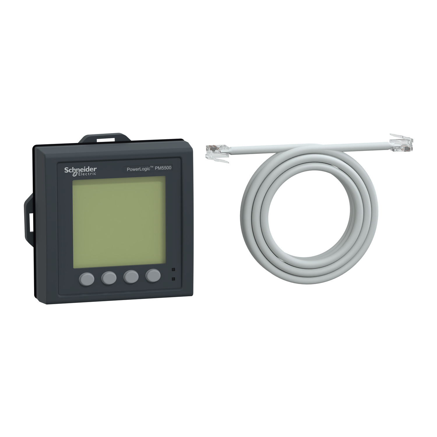 METSEPM5RD Remote Display, 24 V, 96 x 96 mm Monochrome Backlit LCD Display, Surface Mount