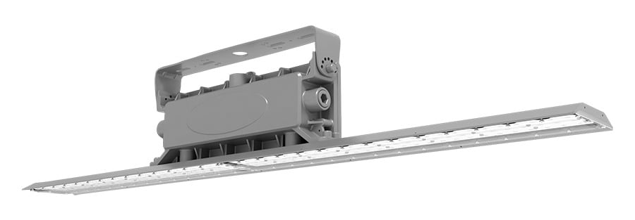 HAZL34-80 Outdoor Lighting, LED Lamp, 80 W Fixture, 120, 208, 240, 277 V, Gray Housing