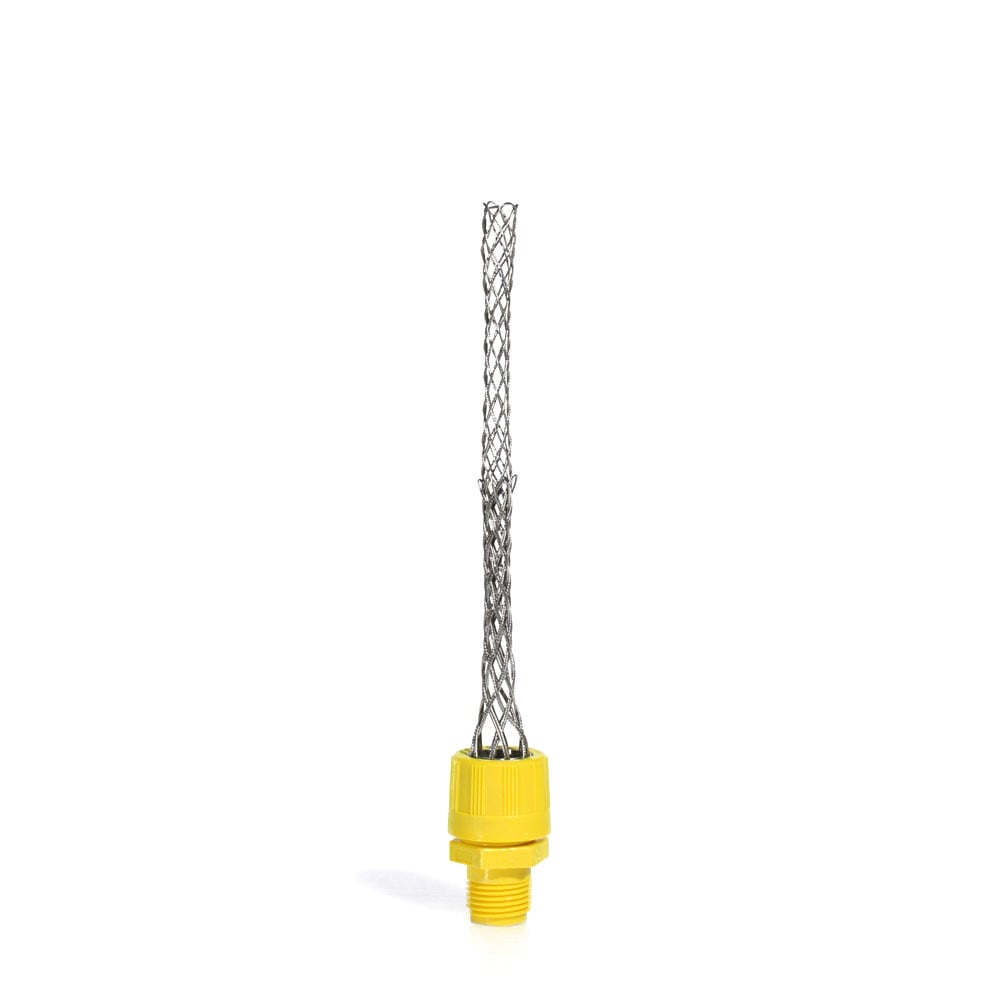 L7282 Wire Mesh Strain Relief Grip, 1/2 in Trade, 0.56 to 0.63 in Cable Openings, Stainless Steel