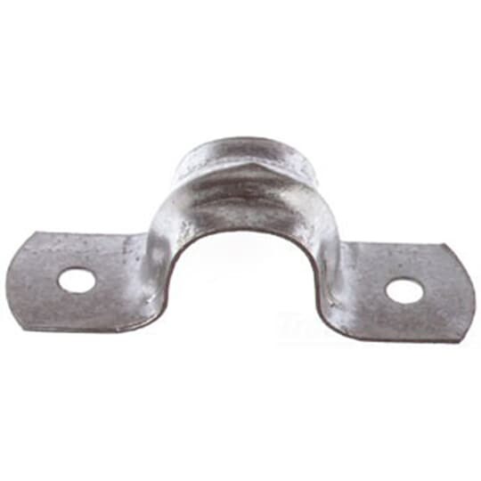 HS-902 Steel City 2-Hole Pipe Strap, 3/4 in, For Use With Rigid/IMC Conduits, Steel, Zinc Plated