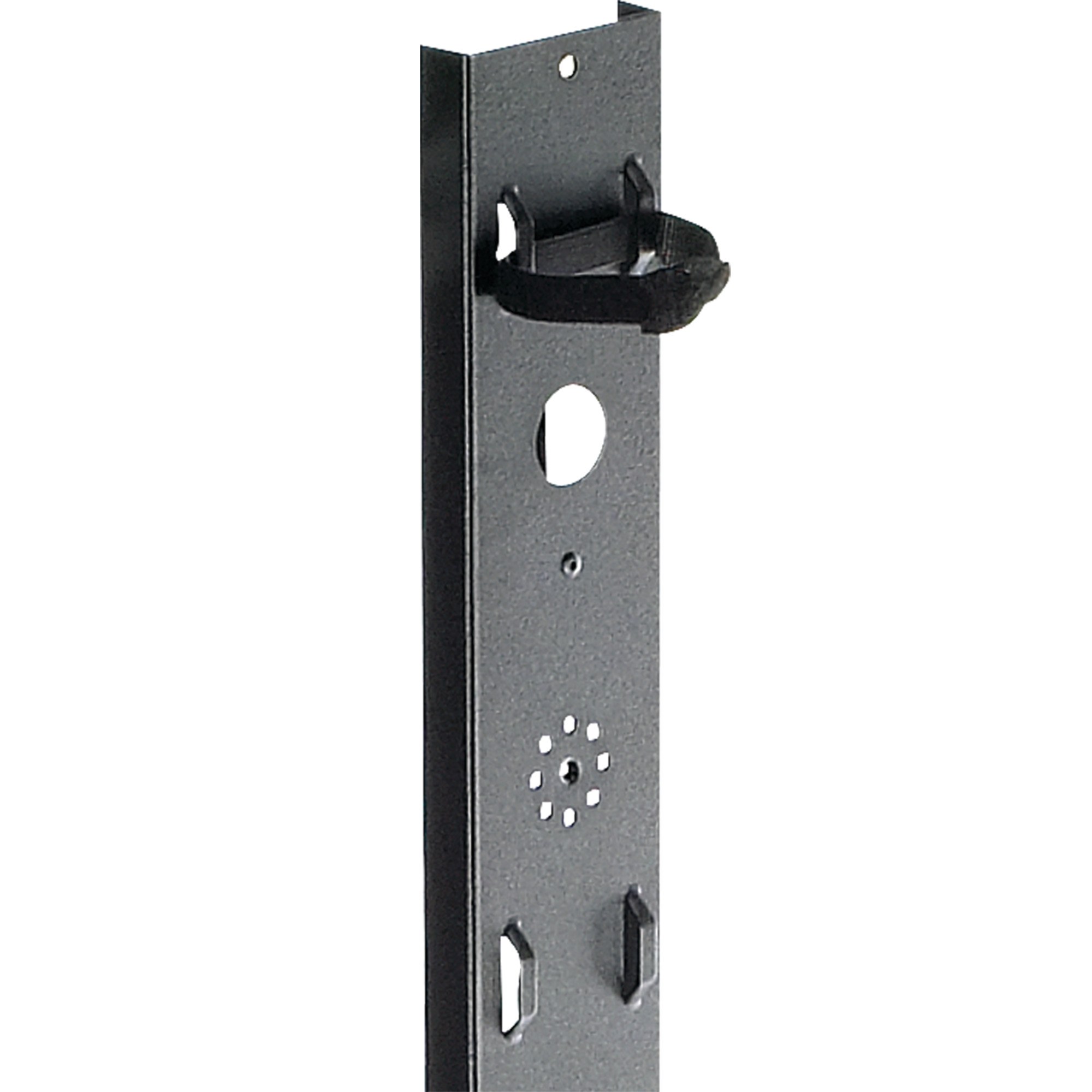 PVCMTD20 ProLine DPY Vertical Tie Down Cable Manager, 74.47 in H x 2.99 in W x 0.77 in D, Steel, Black