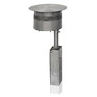 Furniture Feed Poke-Through, Junction Box Volume 27 Cubic Inches, Cover Diameter 8 Inches, Depth 19-1/4 Inches, Threaded Hubs 3/4 Inch, 1-1/4 Inch, or 2 Inch, Knockout Size 1/2 Inch and 3/4 Inch, Core Drill Size 6 Inches, Finish Aluminum