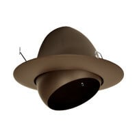 17506OB Eyeball Trim, 4 in ID x 8 in OD, Incandescent Lamp, For Use With 6 in 17002A, 17010AEBM2642, 17017AEB26 or 17024A27 Recessed Housing, Aluminum