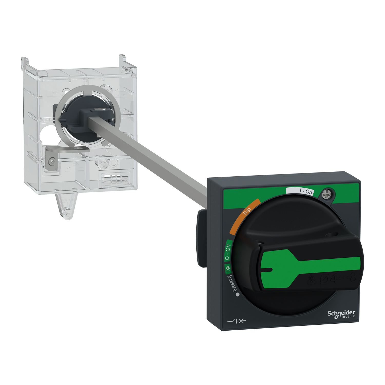 GV3APN01 TeSys GV3AP Extended Rotary Handle Kit With Trip Indication, For Use With TeSys GV3P, GV3L Circuit Breakers, TeSys GV3 Manual Starter, Black