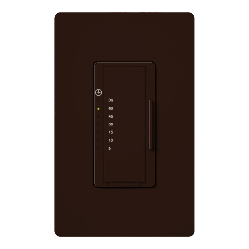 MA-T51-BR Maestro Designer Countdown Timer Control Switch, 5 to 60 min Setting, 120 VAC, 1NO 1 Form A Contact, 1 Poles
