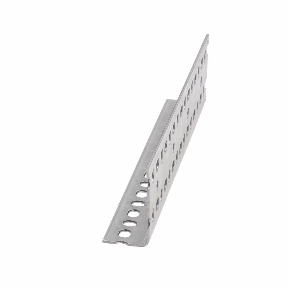 SA318-120ZN All Purpose Slotted Angle, 10 ft L x 1-5/8 in W, Steel