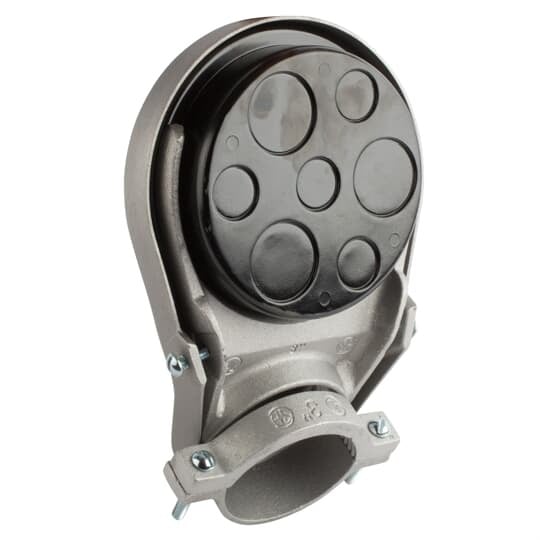 DEH3 Steel City Clamp-On Service Entrance Head, (7) 1-1/8 in, 1-3/4 in Hole, 3 in Trade, Aluminum