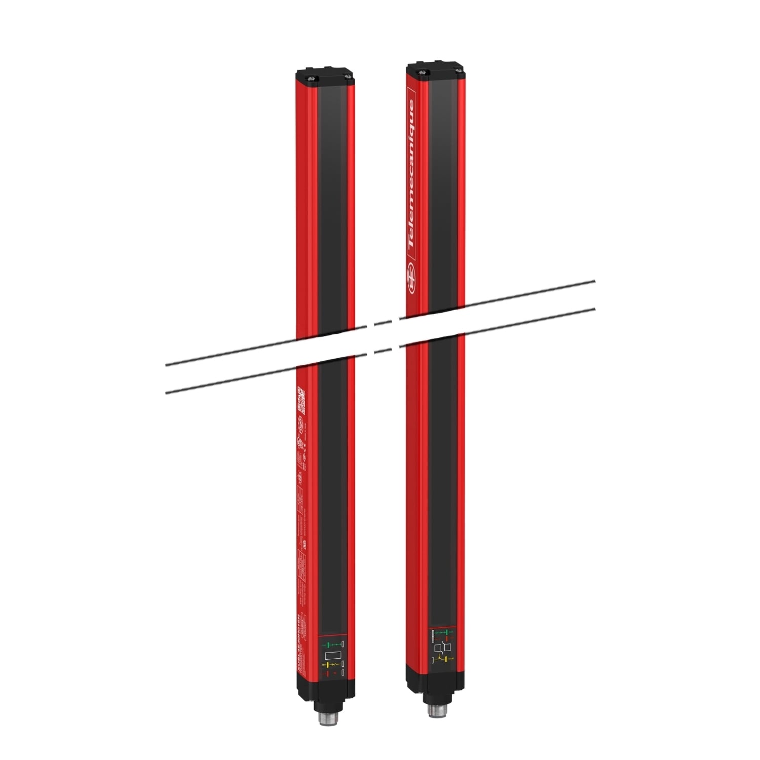XUSL4E14F046N Type 4 Safety Light Curtain, 29.4 mm W, 460 mm H Protected, 1 to 6/0 to 3 m by Cabling Operating, 45 Beams, 513 mm OAH