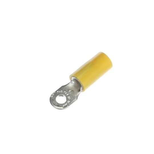 10RC-6 Sta-Kon RC Series Insulated Ring Terminal, 12 to 10 AWG Conductor, 1.06 in L, Brazed Seam Barrel, Copper, Yellow