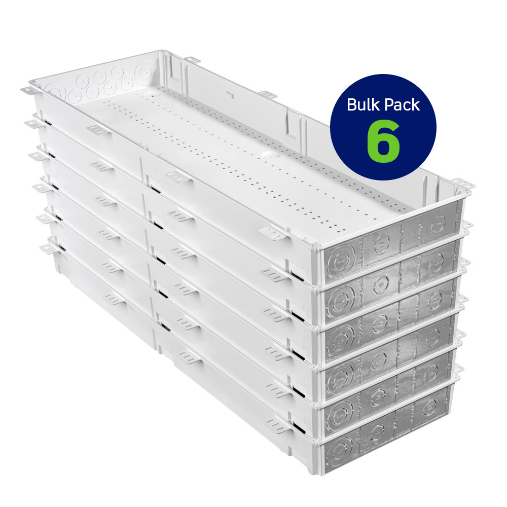 49605-42G Wireless Structured Media Enclosure, For Use With Connected Home Patch Panels, Voice, Data, Video and Audio Distribution Modules, Surface Mount, Plastic