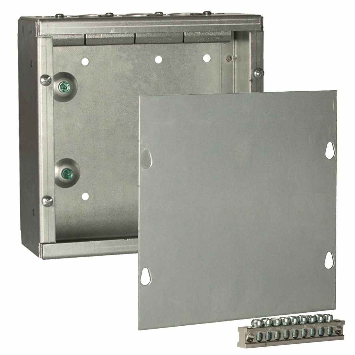 SC080803NKSTRC Grand Slam Junction Box With Built in Clamps, 8 in H x 8 in W x 3.063 in D