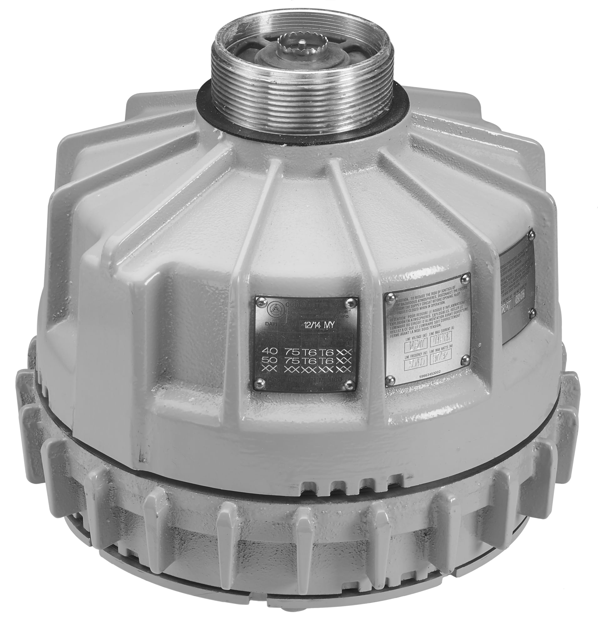 CMLED40G5BU Code Master Dust-Ignitionproof Factory Sealed Task Explosionproof Luminaire, LED Lamp, 127/128 W Fixture, 120 to 277 V AC, Baked Gray Epoxy Clad Housing