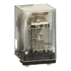 Plug in relay, Type KU, blade, 0.5 HP at 240 VAC, 10A resistive at 120 VAC, 11 blade, 3PDT, 3 NO, 3 NC, 24 VDC coil