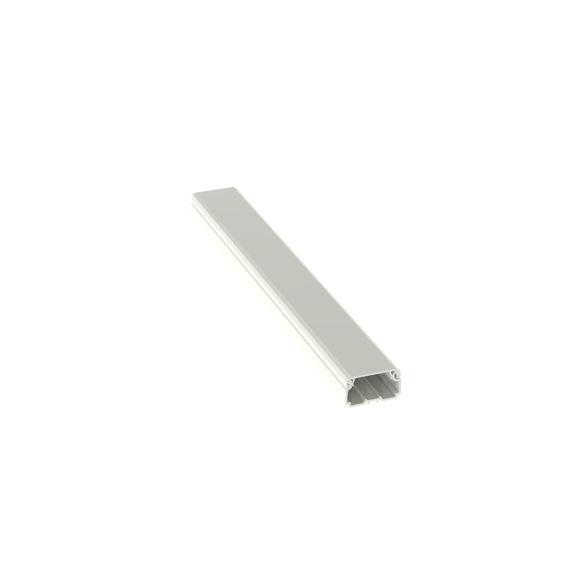 LDPH10IW8-A Pan-Way 2-Piece Latching Power Rated Channel Tamper-Resistant Non-Metallic Raceway, 8 ft L x 1.52 in W x 0.86 in H, 1 Channel, Rigid PVC