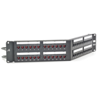 Patch Panel, Cat6, 48-Port, UniversalWiring, Angled