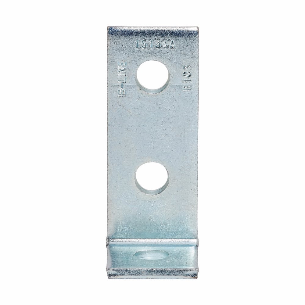 B103ZN 90 deg Corner Angle, 3 Holes, 4-1/8 in L x 1-5/8 in W x 7/32 in THK, Steel