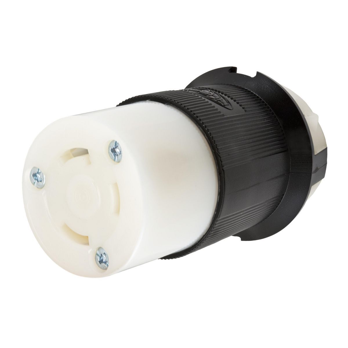 hbl2613st Locking Device, 125 V, 30 A, 2 Poles, 3 Wires, Black/White