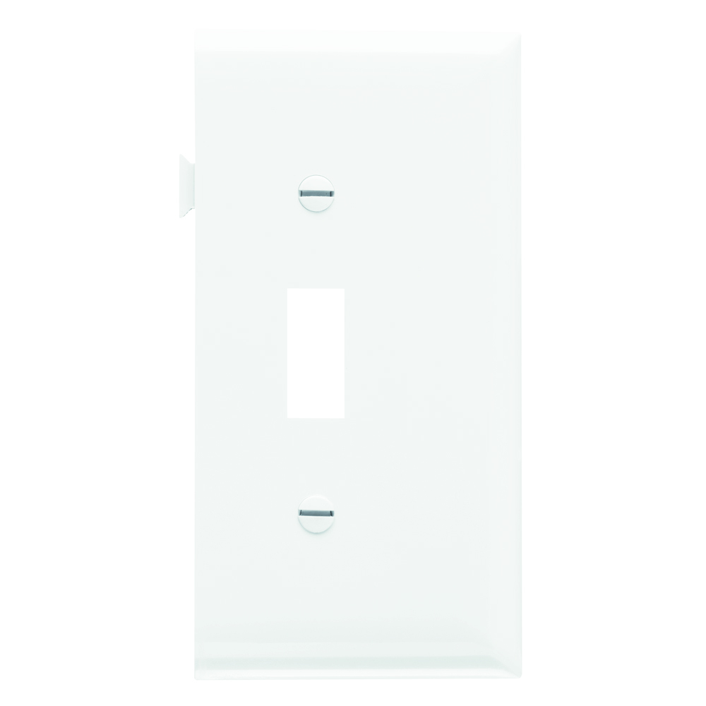 PJSE1W Sectional Wall Plate, 1 Gangs, 5 in, Thermoplastic, White