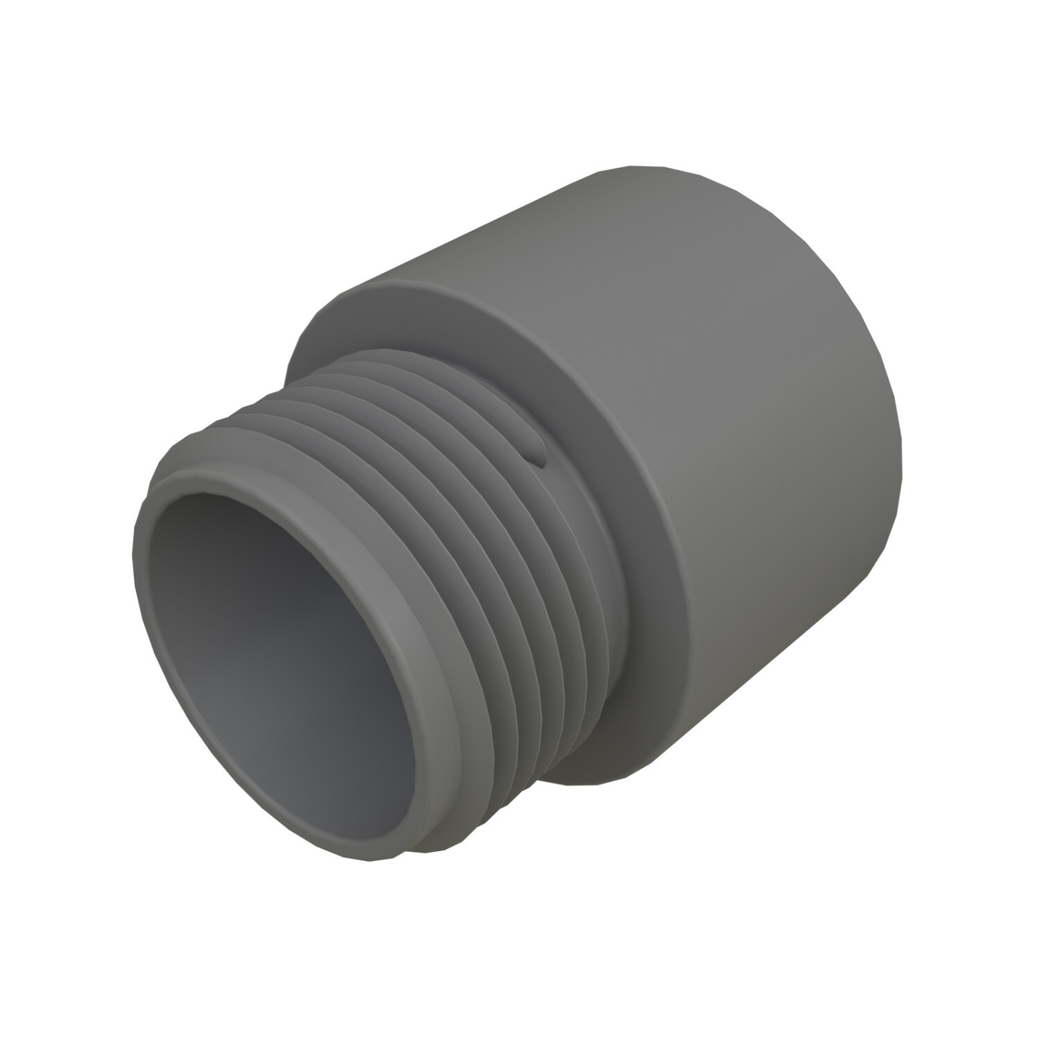 59619 Straight Terminal Adapter, 1-1/2 in, PVC Coated