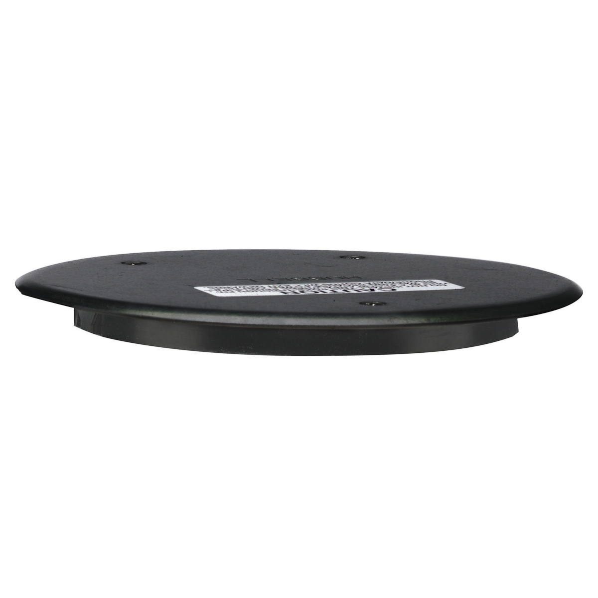 S1R6ADMTBK Flush Standard Sized Abandonment Plate, 7.53 in Dia, Aluminum