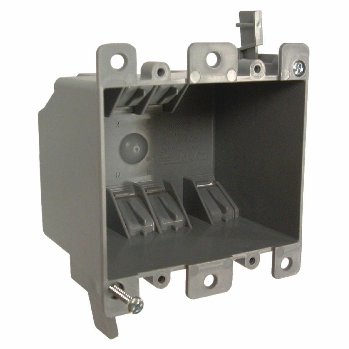 7488RAC Non-Metallic Square Cable Box, 2 Gangs, 25 cu-in