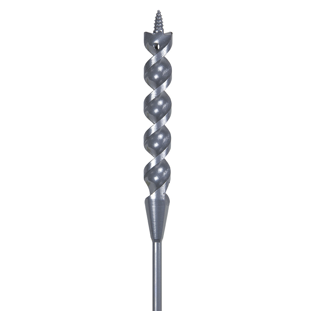 53718 Flexible Long Auger Bit With Screw Point, 9/16 in Dia, 54 in OAL, Screw Point, Oxide Coated