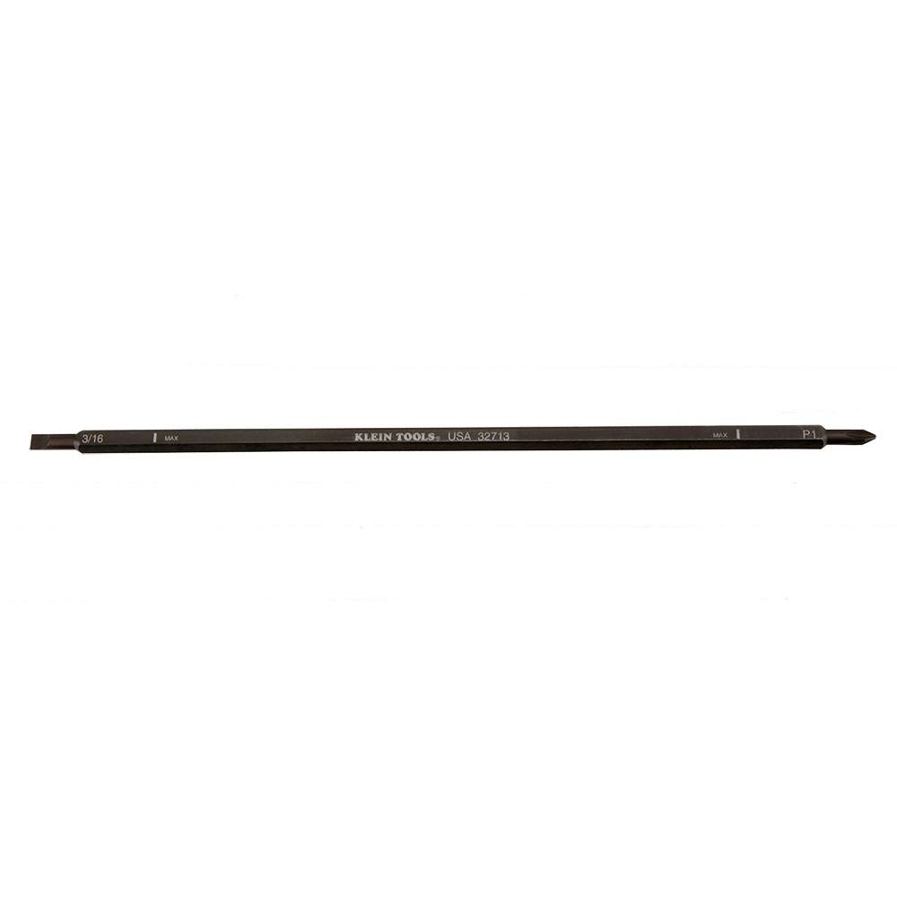 32713 Replacement Blade, #1, 3/16 in Phillips/Slotted Point, 9 in OAL