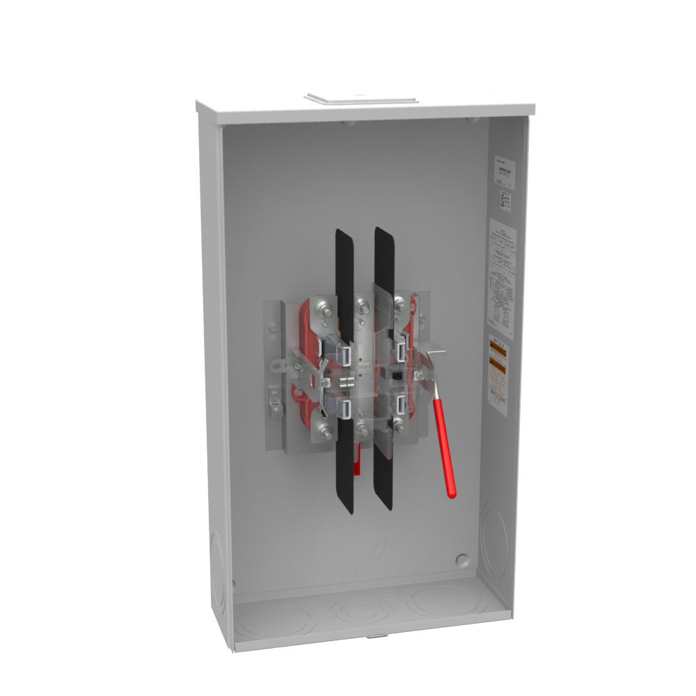 UAP5864-X-HSP 7 Term, Ringless, Large Hub Opening, Lever Bypass, Stainless Steel, Hasp, Aluminum Painted