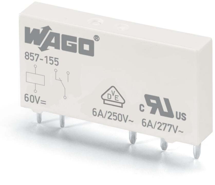 857-155 857 Relay, 1 Form C SPDT Contact, 60 V DC V Coil