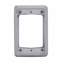 EXF21 Explosionproof Extension Cover, For Use With Cast Iron/Aluminum Device Boxes, 1-Gang, Copper-Free Aluminum, Clear