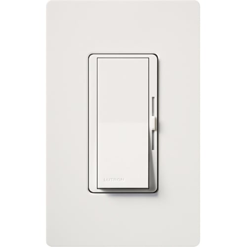 DVSCCL-153P-SW Diva LED+ Dimmer Switch, No Neutral Required, 150W LED, 1 Pole/3-Way, 120V, Snow
