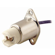 555 Keyless Plunger End Lampholder, 3000 W Lamp, 600 V AC, R7s/RX7s Lamp