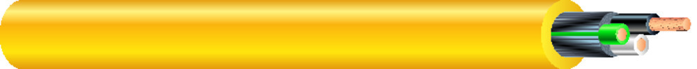 55039621 Seoprene SJEOOW Flexible Cord, 300 V, (3) 12 AWG Bare Copper Conductor