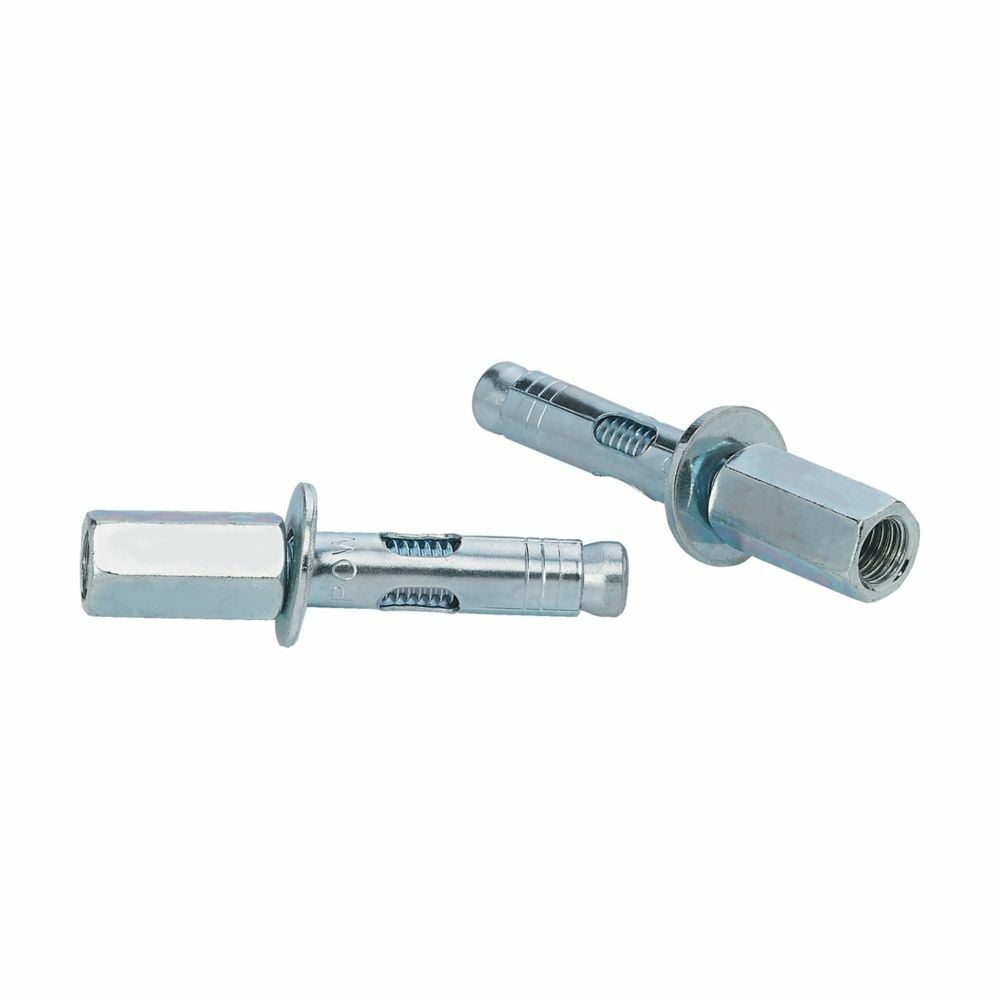 ASA-25-150RH Sleeve Expansion Anchor, 1/4 in Dia, #10 to 24 Thread, Steel, Rod Hanger Head