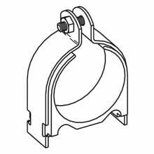 Eaton B-Line series Vibra-Clamp vibration and cushion clamp, 2.51" H x 1.78" L x 1.25" W, Steel, 600 Lbs load cap, Stainless steel type 304