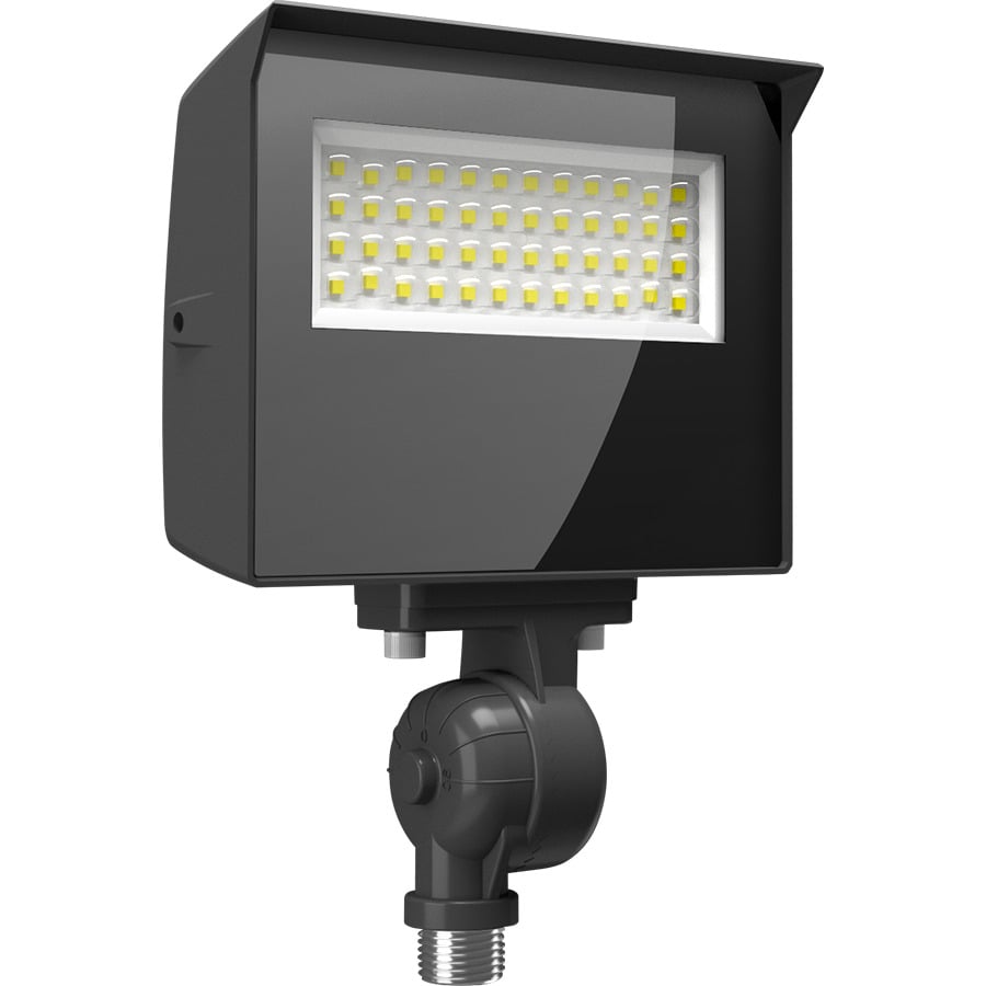 X22-20 LED Flood Light,  20W/17W/13W/10W, 3000K/4000K/5000K, Knuckle and Yoke, Photocell, Bronze, 120-277V
