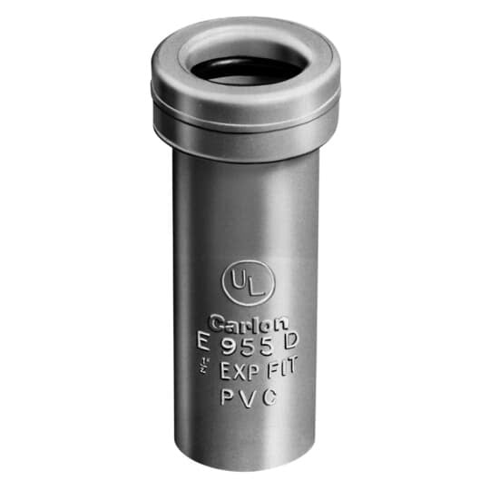 E955E Carlon Short Conduit Expansion Coupling With O-Ring, 3/4 in, For Use With SCH 40 and SCH 80 Rigid/IMC Conduit, PVC