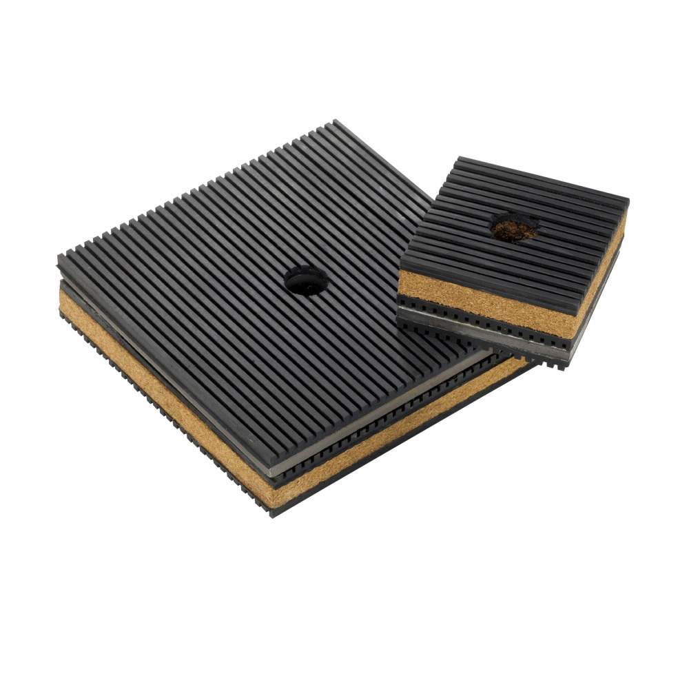 Eaton B-Line series ribbed neoprene steel vibration pad, For use with 1-5/8" wide Eaton B-Line channel, 40 lbs per inch load cap, Neoprene, 12" long, BVS type - Vibra Strip