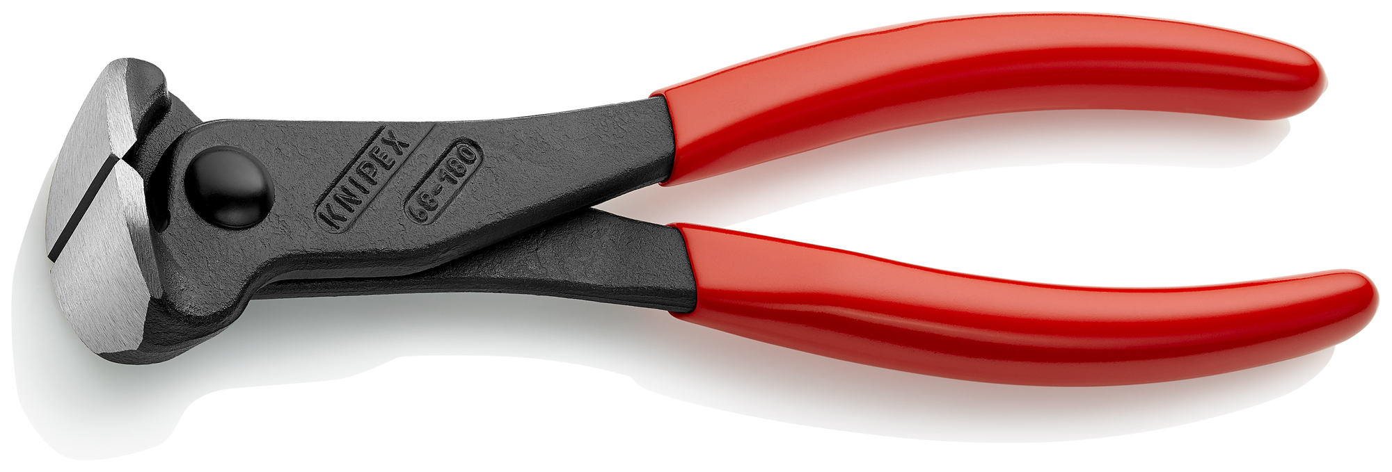 End Cutting Nippers, 7 1/4 in., Plastic Coating, Polished