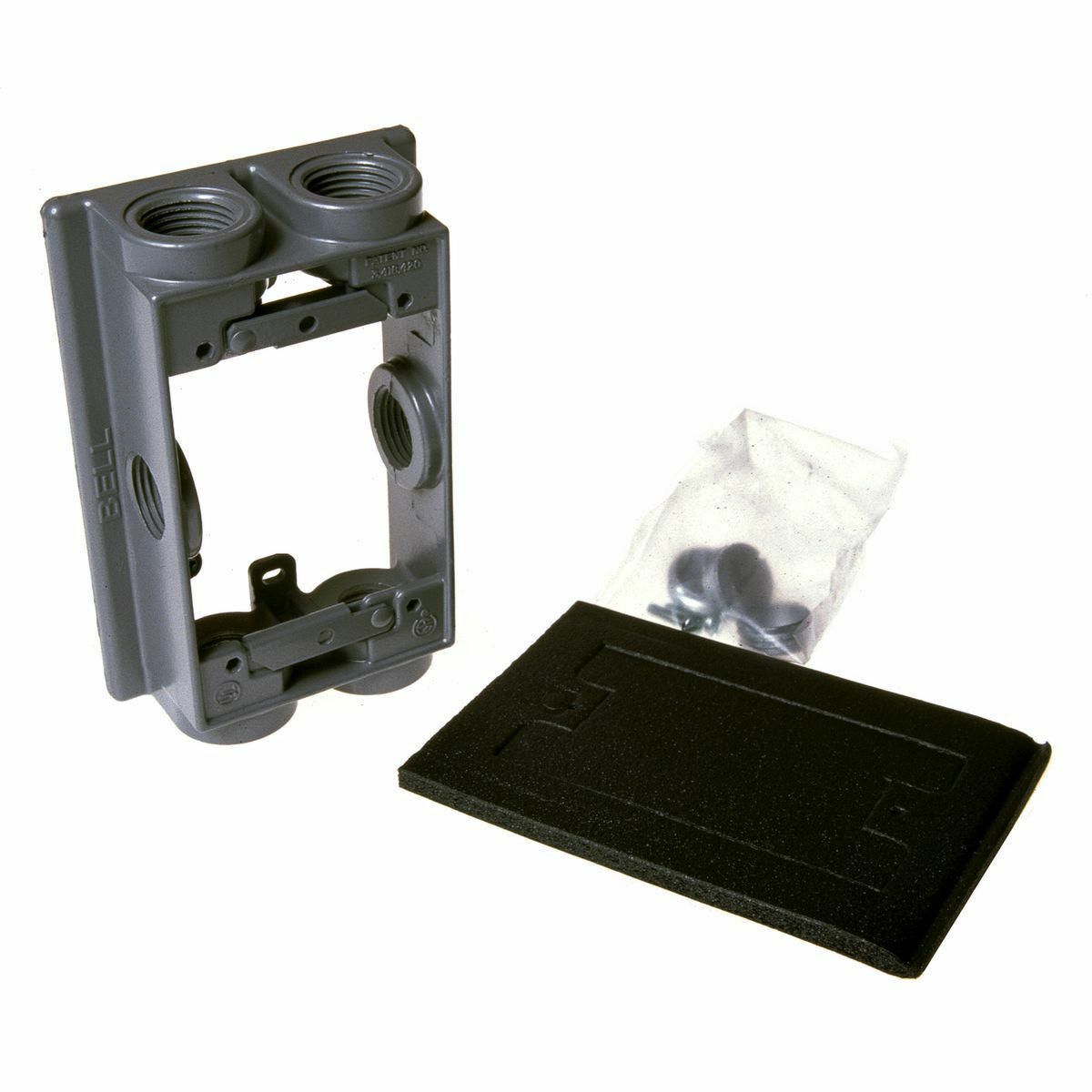 5415-0 Swing Arm Weatherproof Extension Adapter, 1 Gangs, 5-1/4 in L x 3-1/2 in W x 1-1/2 in D, Die Cast Aluminum
