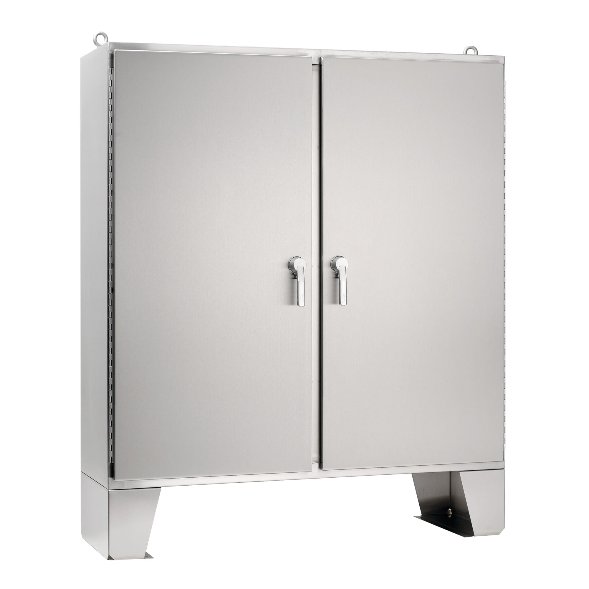A62H6018SS6LP3PT A4S3 Enclosure Door With 3-Point Latch, 62.062 in L x 60.062 in W x 18.062 in D, For Use With 2-Door Free-Standing Enclosures, 316L Stainless Steel