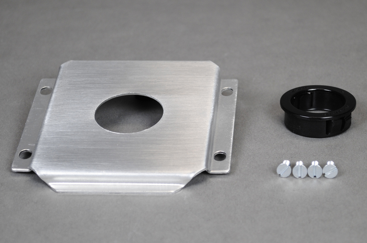 LTF48-1 Unassembled Communication Faceplate, 3-5/16 in L x 3 in W, Aluminum